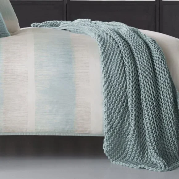 Oscar Oliver New York City Vince FULL / QUEEN Duvet Cover ONLY Aqua - Picture 3 of 12